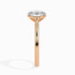50 Pointer Oval Lab Diamond Evelyn Solitaire Ring