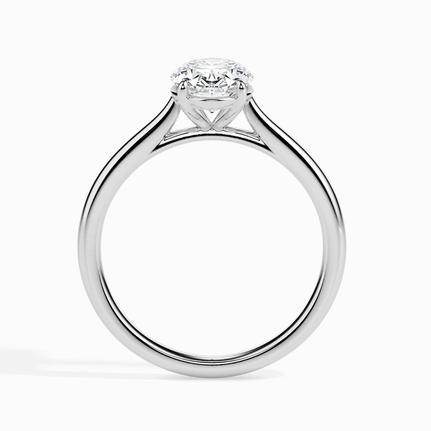 50 Pointer Oval Lab Diamond Evelyn Solitaire Ring