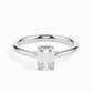 2ct Emerald Lab Diamond Dreamy Solitaire Ring