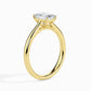 2ct Emerald Lab Diamond Dreamy Solitaire Ring