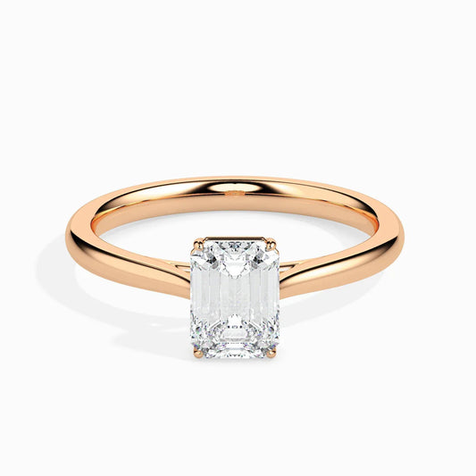 2ct Emerald Lab Diamond Dreamy Solitaire Ring