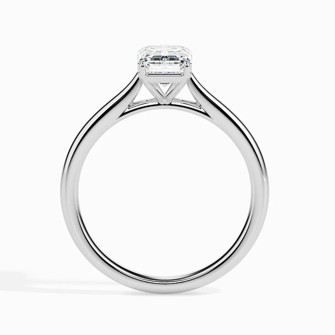 2ct Emerald Lab Diamond Dreamy Solitaire Ring