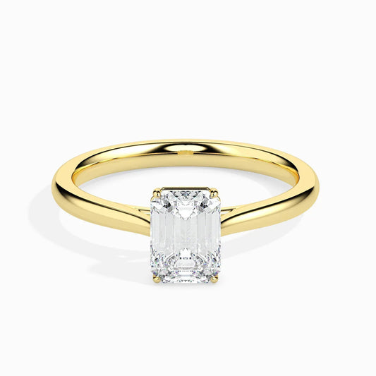 2ct Emerald Lab Diamond Dreamy Solitaire Ring