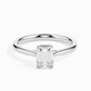 50 Pointer Emerald Lab Diamond Dreamy Solitaire Ring