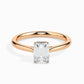50 Pointer Emerald Lab Diamond Dreamy Solitaire Ring