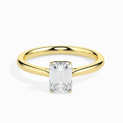 50 Pointer Emerald Lab Diamond Dreamy Solitaire Ring