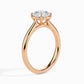 50 Pointer Asscher Lab Diamond Luna Solitaire Ring