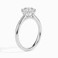 50 Pointer Asscher Lab Diamond Luna Solitaire Ring