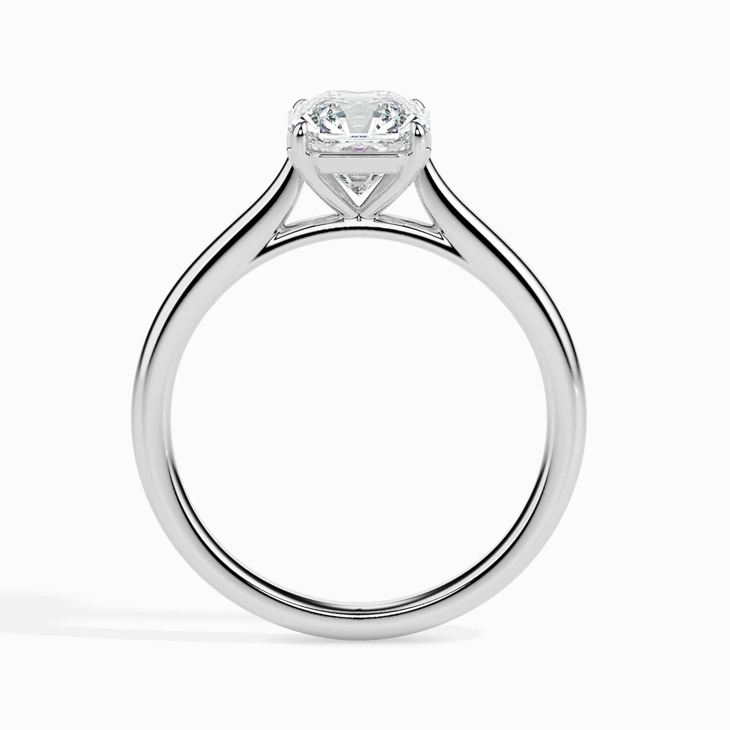 50 Pointer Asscher Lab Diamond Luna Solitaire Ring