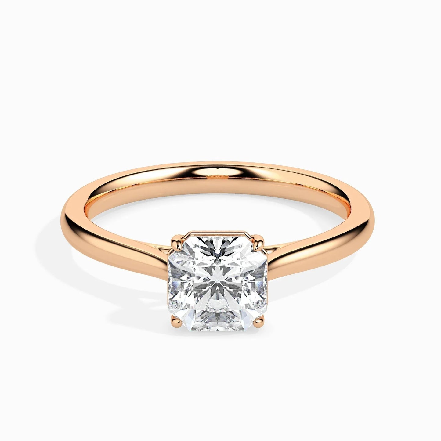 50 Pointer Asscher Lab Diamond Luna Solitaire Ring
