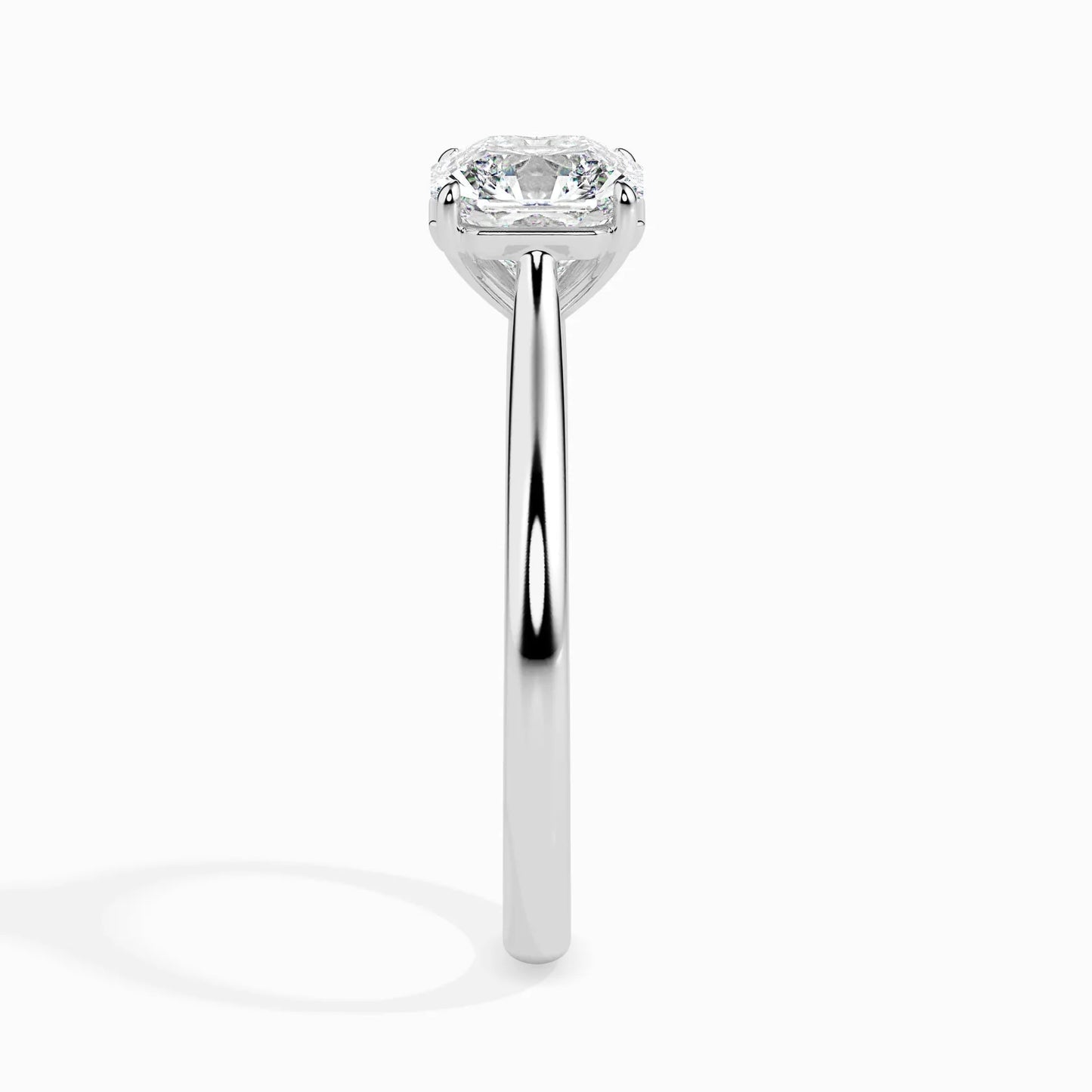 50 Pointer Asscher Lab Diamond Luna Solitaire Ring
