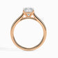 50 Pointer Asscher Lab Diamond Luna Solitaire Ring