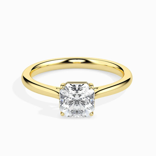 50 Pointer Asscher Lab Diamond Luna Solitaire Ring
