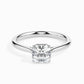 50 Pointer Asscher Lab Diamond Luna Solitaire Ring