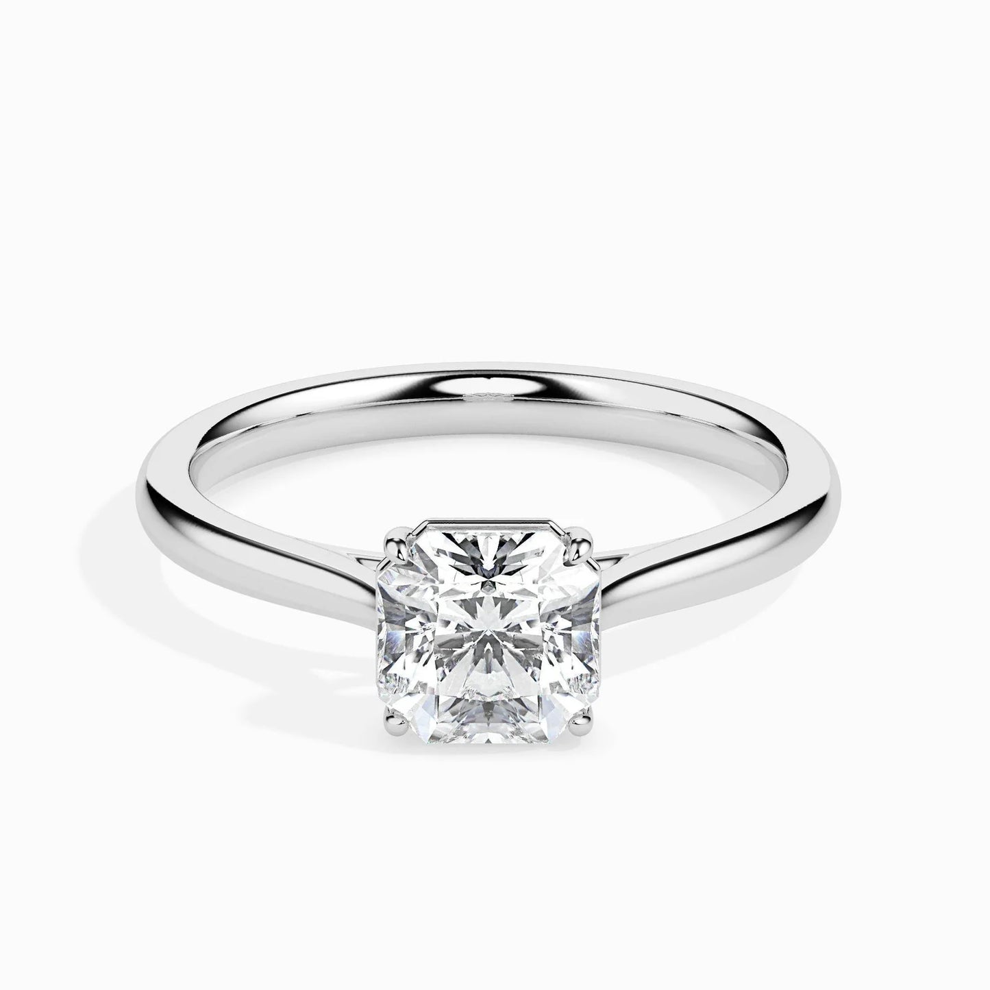 50 Pointer Asscher Lab Diamond Luna Solitaire Ring