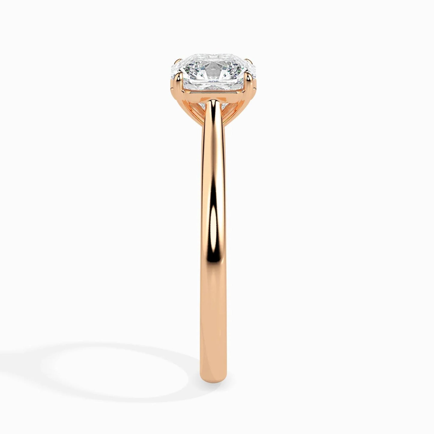 50 Pointer Asscher Lab Diamond Luna Solitaire Ring