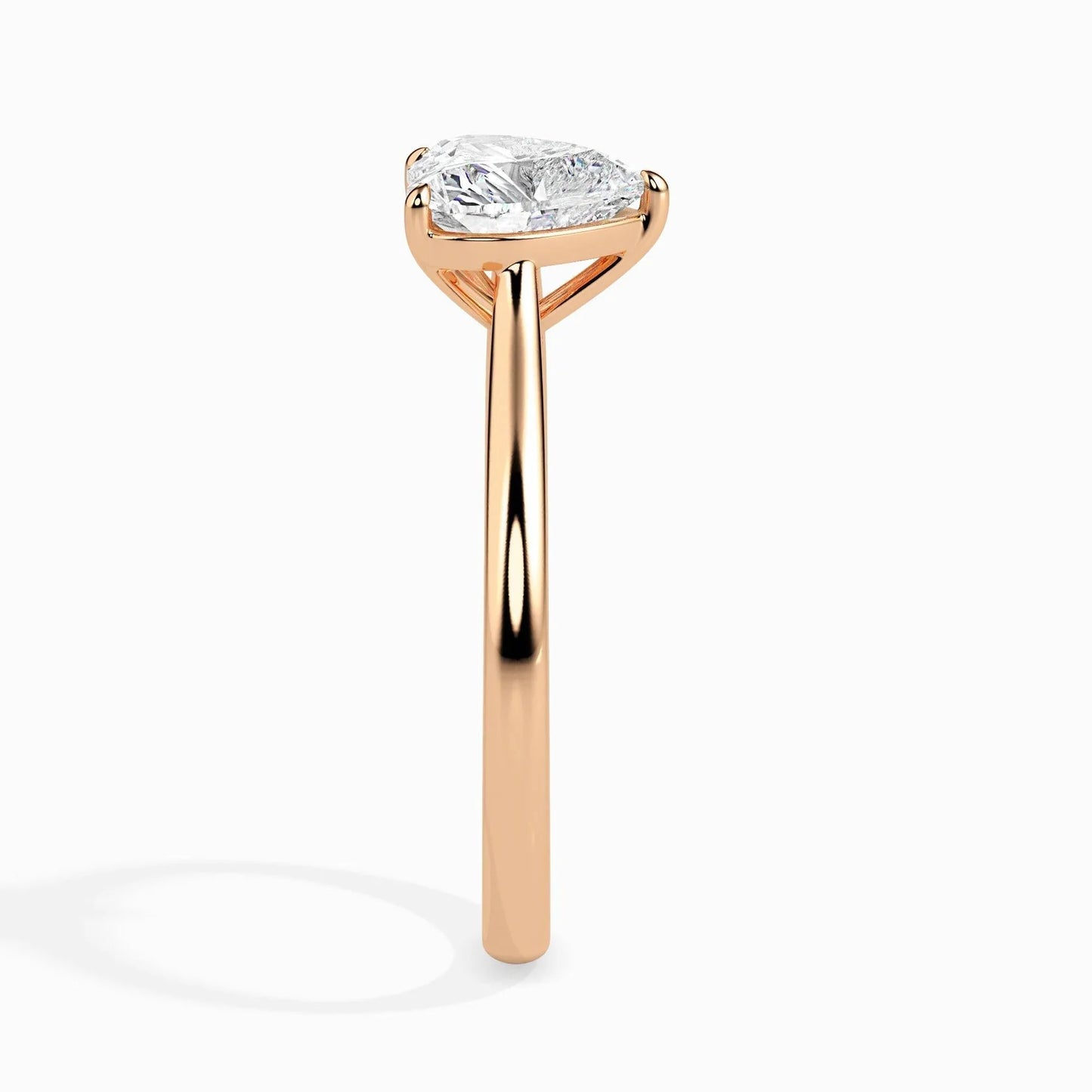 50 Pointer Heart Lab Diamond Gianna Solitaire Ring