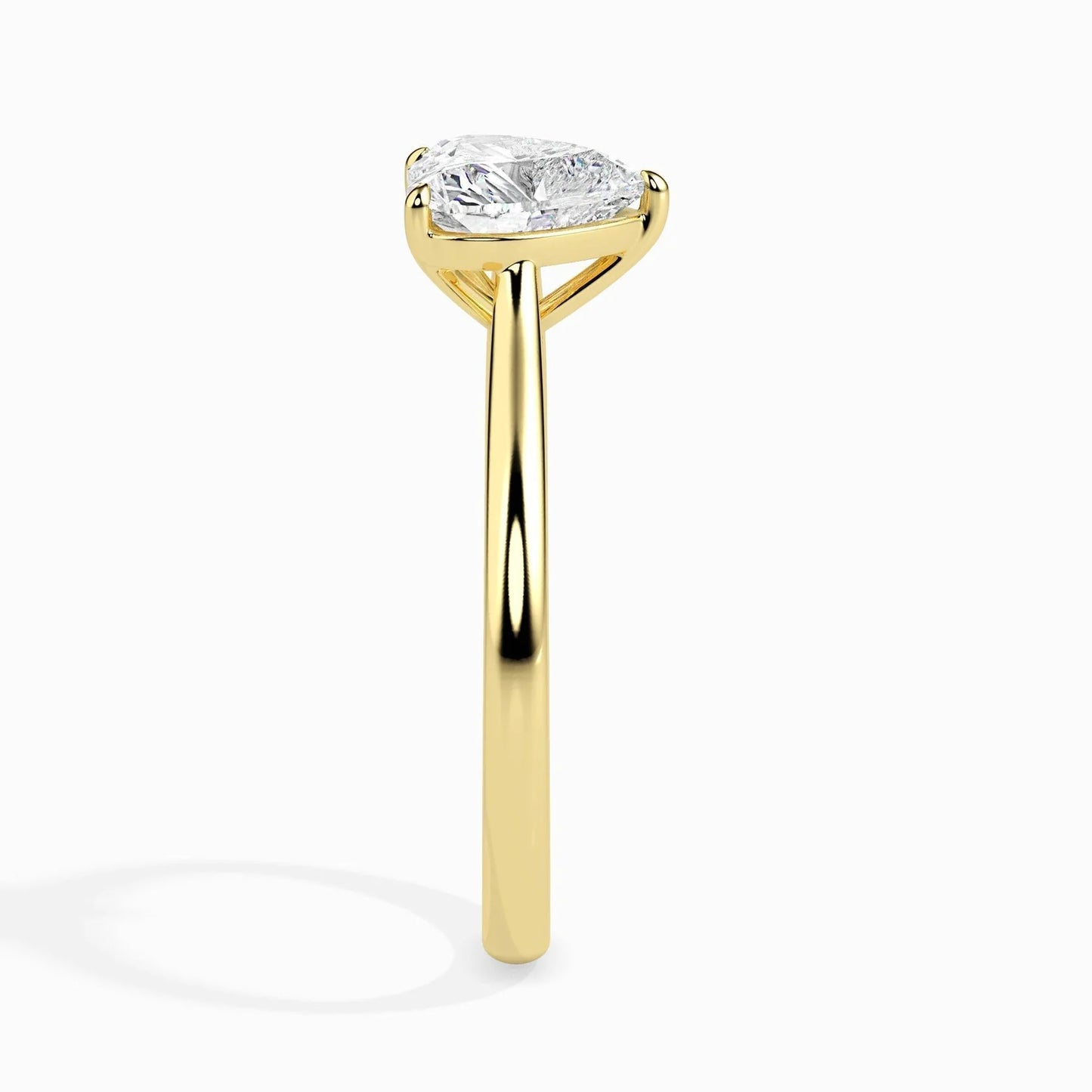 50 Pointer Heart Lab Diamond Gianna Solitaire Ring