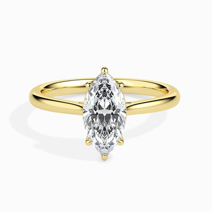 50 Pointer Marquise Lab Diamond Eleanor Solitaire Ring
