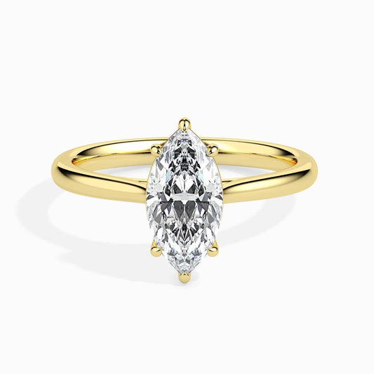 50 Pointer Marquise Lab Diamond Eleanor Solitaire Ring