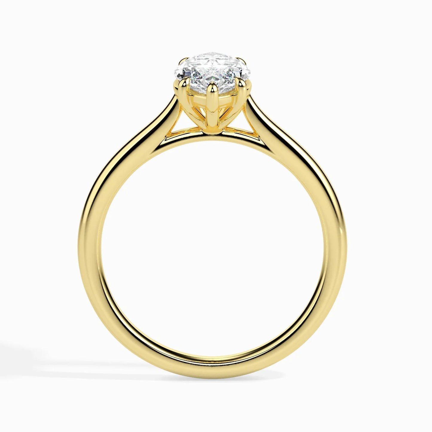 50 Pointer Marquise Lab Diamond Eleanor Solitaire Ring