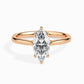 50 Pointer Marquise Lab Diamond Eleanor Solitaire Ring