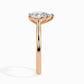 1ct Pear Lab Diamond Sole Solitaire Ring