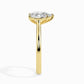 50 Pointer Pear Lab Diamond Sole Solitaire Ring