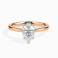 50 Pointer Pear Lab Diamond Sole Solitaire Ring