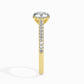 50 Pointer Round Lab Diamond Wed Solitaire Ring