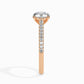 1ct Round Lab Diamond Wed Solitaire Ring