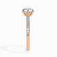 50 Pointer Round Lab Diamond Wed Solitaire Ring