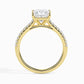 Hermit 1ct Princess Lab Diamond Ring