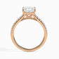 Hermit 1ct Princess Lab Diamond Ring