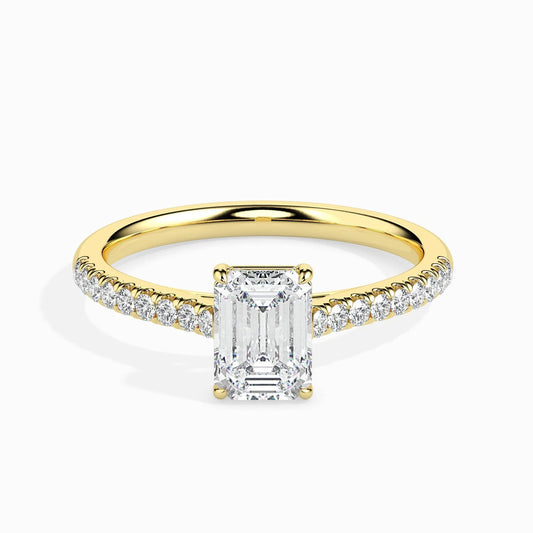 Bingle 1ct Emerald Lab Diamond Ring