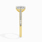 1ct Rediant Lab Diamond Waver Solitaire Ring