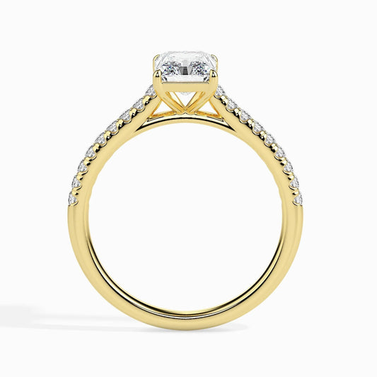 1ct Rediant Lab Diamond Waver Solitaire Ring