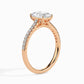 1ct Rediant Lab Diamond Waver Solitaire Ring