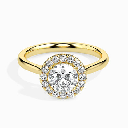 Hunk Halo 1ct Round Lab Diamond Ring