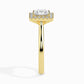 Vivian 1ct Princess Halo Lab Diamond Ring