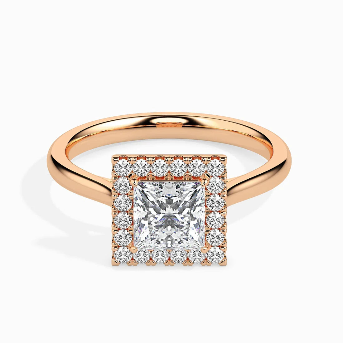 50 Pointer Princess Halo Lab Diamond Vivian Ring