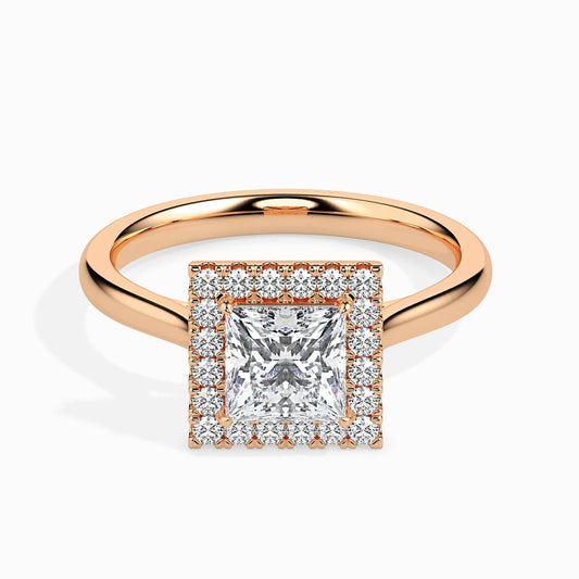 50 Pointer Princess Halo Lab Diamond Vivian Ring