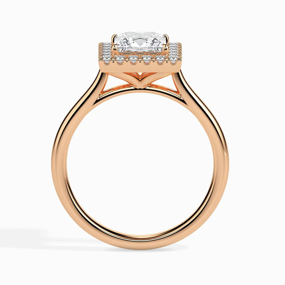 Vivian 1ct Princess Halo Lab Diamond Ring