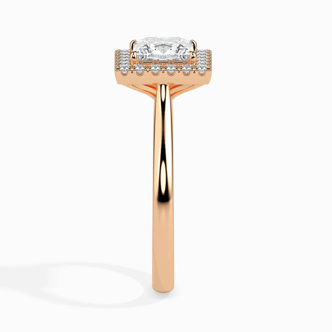 Vivian 1ct Princess Halo Lab Diamond Ring