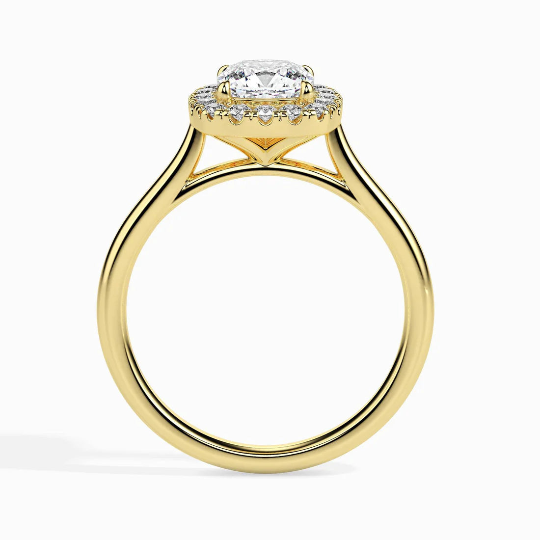 Vapor 1ct Cushion Halo Lab Diamond Ring