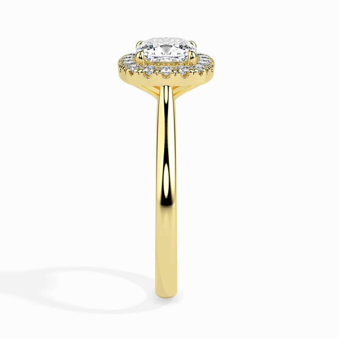 Vapor 1ct Cushion Halo Lab Diamond Ring