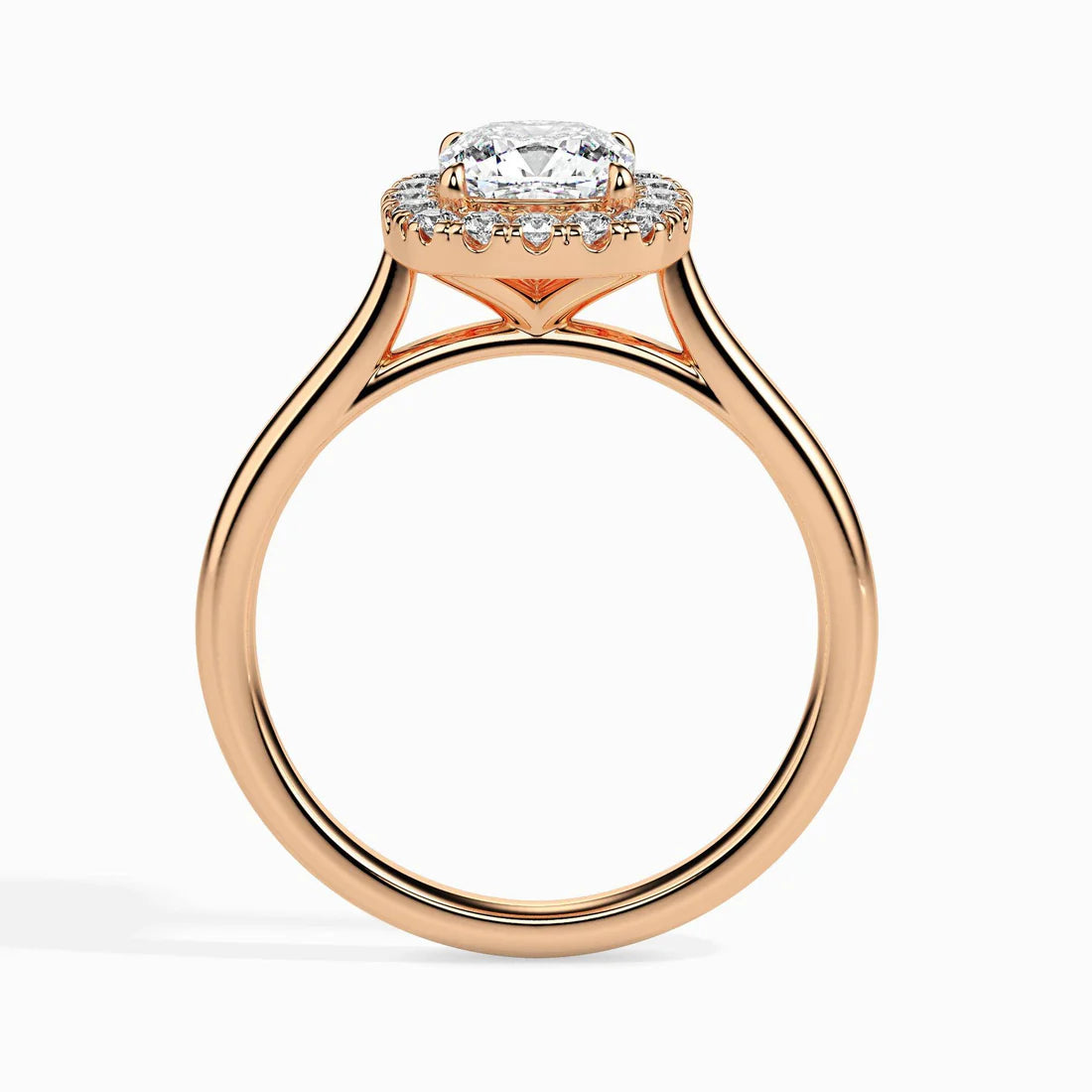 Vapor 1ct Cushion Halo Lab Diamond Ring