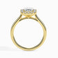 Exact Halo 1ct Emerald Lab Diamond Ring