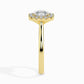 Eden Halo 1ct Asscher Lab Diamond Ring