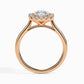 Eden Halo 1ct Asscher Lab Diamond Ring